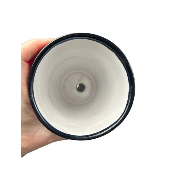 Pottery Planter Red Ware Mexico Set 2 Fish Rooster Floral Talavera Colorful 4" - Picture 4 of 8